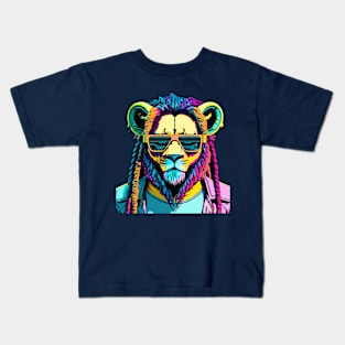 Lion's Tale: Selfie in the Heart of the Urban Jungle Kids T-Shirt